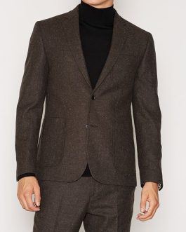 Slim Fit Tweed Blazer